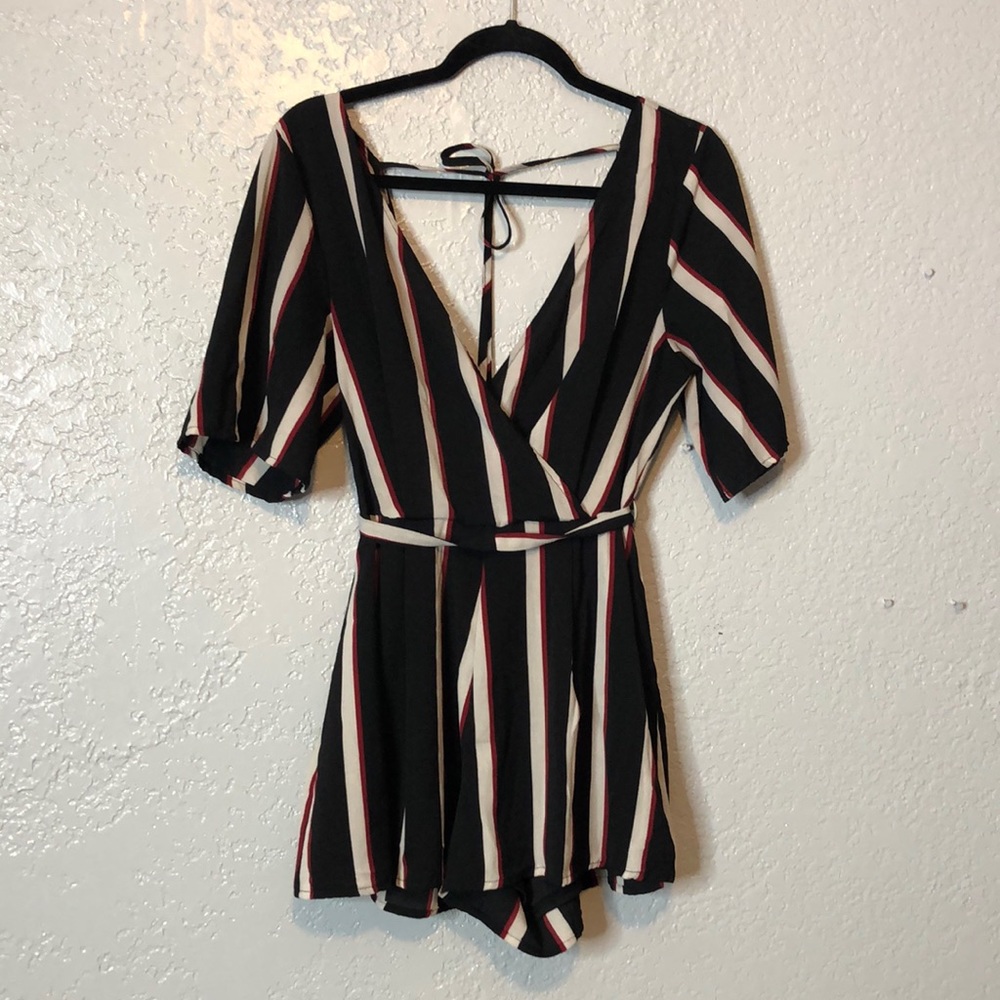 Trixxi Stripped Romper size Medium